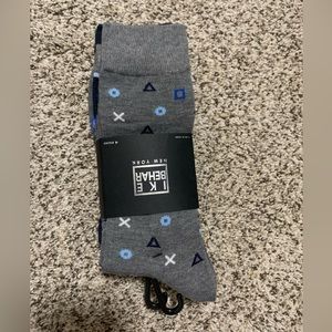 NEW IKE BEHAR 4 PACK DRESS/CASUAL SOCKS SIZE:6.5-12